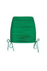 Ruched Swim Skirt | Emerald