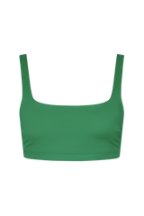 Square Neck Bikini Top | Smooth Emerald