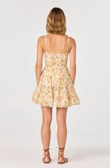 Inixyf Tazia Scalloped Trim Tiered Mini Dress