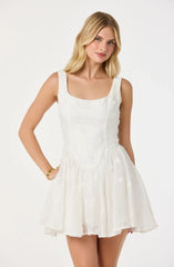 Inixyf Reina Embroidered Floral Mini Dress