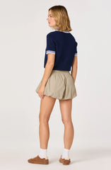 Inixyf Margeen Pleated High-Waist Shorts