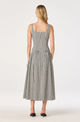 Lbruh Cara Gingham Sleeveless Midi Dress