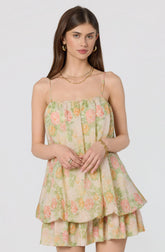 Inixyf Jessa Floral Tiered Bubble Dress