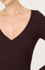 Lbruh Glenda V-neck Maxi Sweater Dress