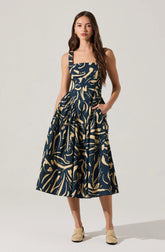Lbruh Vinya Drop Waist Midi Dress