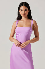 Inixyf Stacie Satin Maxi Dress