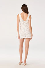 Inixyf Magali 3D Floral Applique Mini Dress