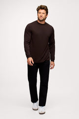 Men's Long Sleeve Movement Tee | Espresso