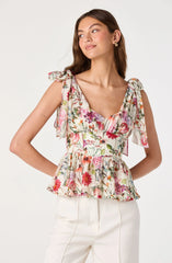 Inixyf Lenora Floral Corset Peplum Top