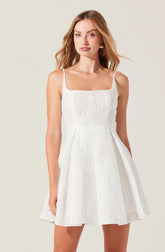 Lbruh Ellie Jacquard Pleated Mini Dress