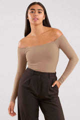 Off The Shoulder Bodysuit | Cinnamon