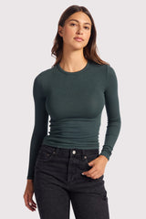 Slinky Rib Long Sleeve Shirt