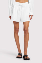 Linen Beach Short | White