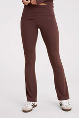 SwiftStretch Fold Over Legging | Coffee