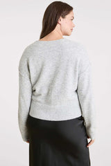 Cozy Knit Cardigan | Heather Grey