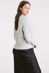 Cozy Knit Cardigan | Heather Grey