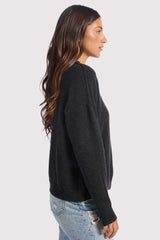 Cozy Knit Mockneck Sweater | Black