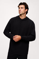 Performance Waffle Hoodie | Black