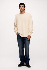 Vintage Cotton Men's Long Sleeve Everyday T-Shirt | Bone