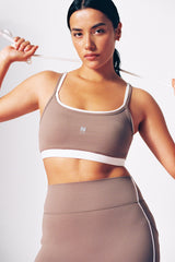 Motion Contrast Layering Bra | Cocoa