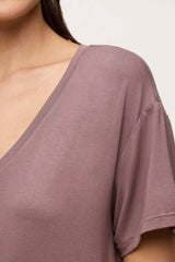 V-Neck Pajama Tee | Cocoa
