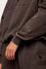 Vintage Washed Hoodie | Espresso
