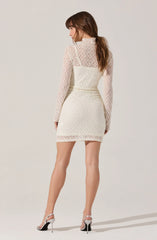 Lbruh Kourtney Rhinestone Lace Mini Dress