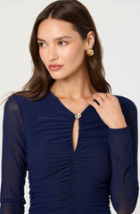 Lbruh Yasmine Ruched Long Sleeve Maxi Dress