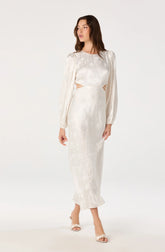 Inixyf Quinn Floral Jacquard Maxi Dress