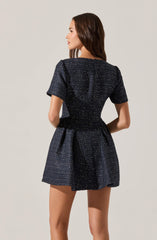 Lbruh Janel Tweed Mini Skater Dress