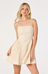 Inixyf Natalya Floral Embroidered Mini Dress