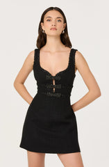 Lbruh Maira Tweed Bow Mini Dress