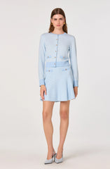 Inixyf Malvie Plaid Knit Mini Skirt