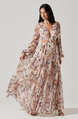 Lbruh Revery Floral Long Sleeve Maxi Dress