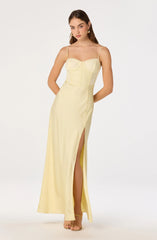 Inixyf Zinnia Lace Bustier Maxi Gown