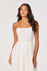 Inixyf Avani 3D Floral Applique Midi Dress