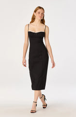 Lbruh Bea Lace Trim Bustier Midi Dress