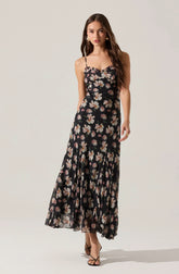 Lbruh Maeryn Sweetheart Ruffle Maxi Dress