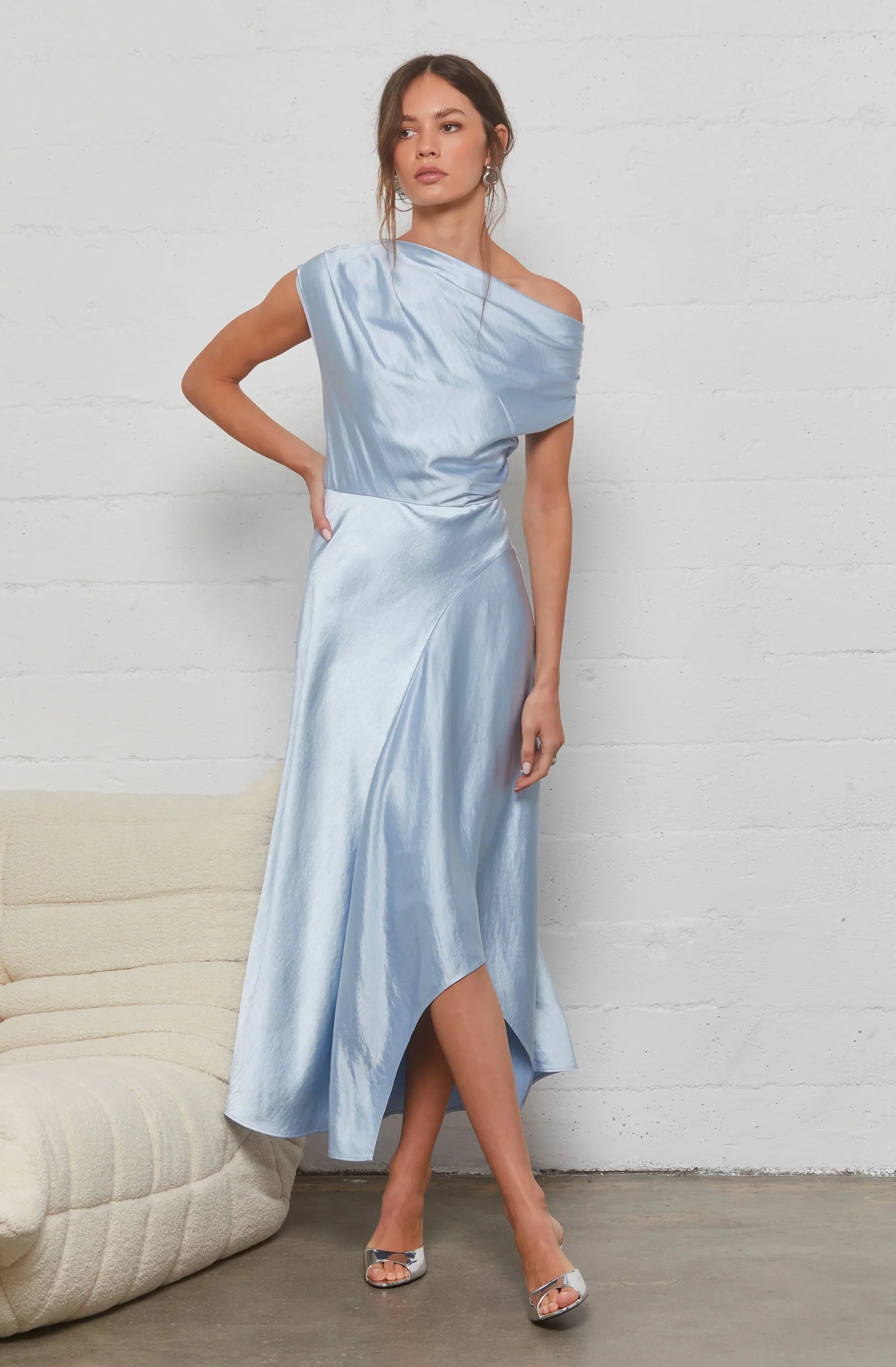 Lbruh Mairyn Satin Midi Dress