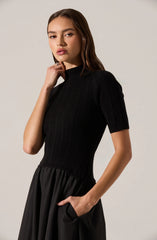 Lbruh Caerlion Contrast Knit Midi Dress