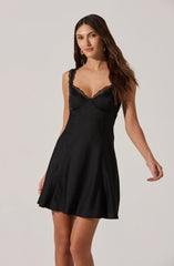 Lbruh Alva Lace Trim Mini Dress