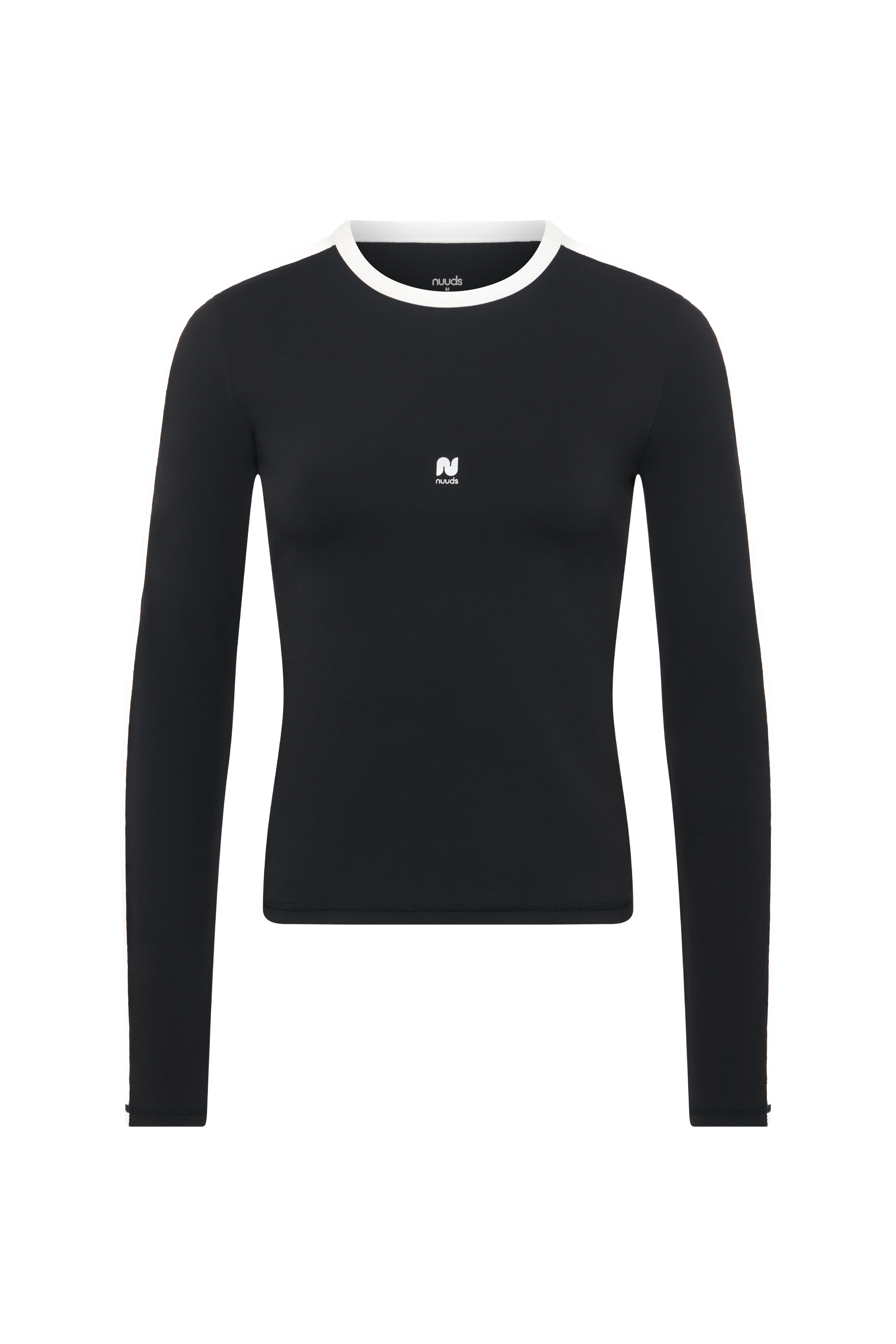 Motion Contrast Long Sleeve Top | Black