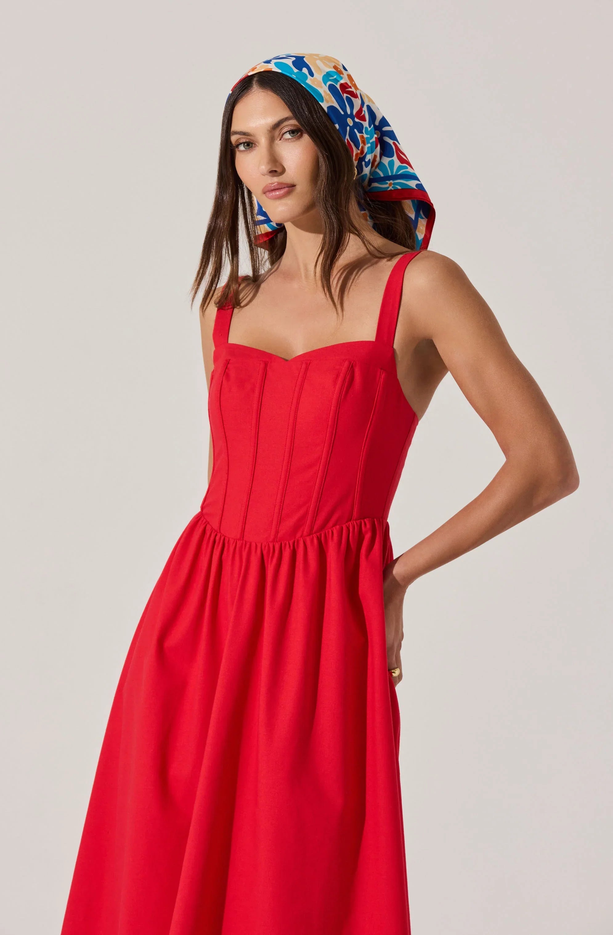 Lbruh Sweetheart Corset Linen Dress
