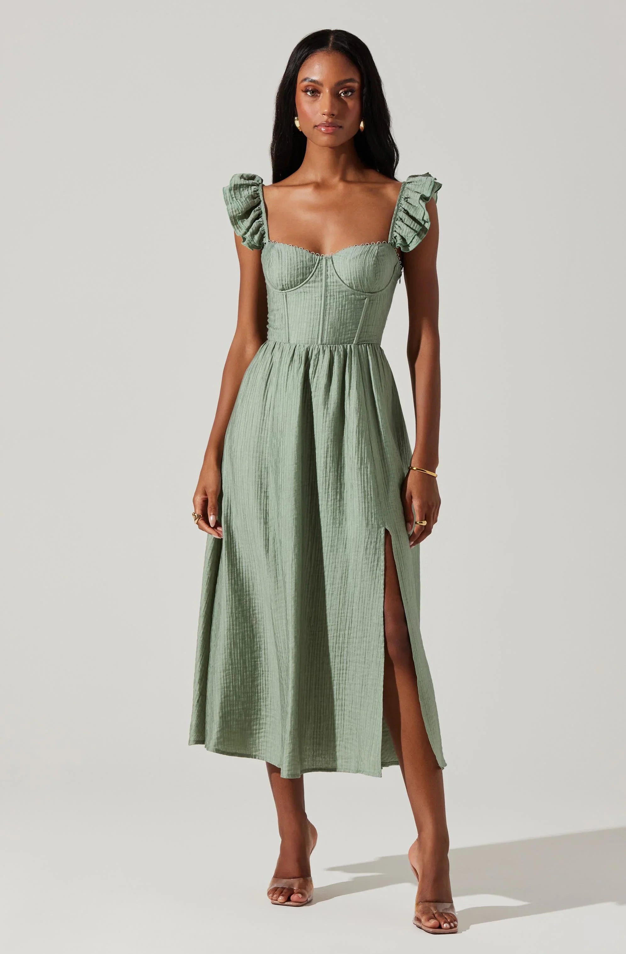 Lbruh Wedelia Bustier Midi Dress
