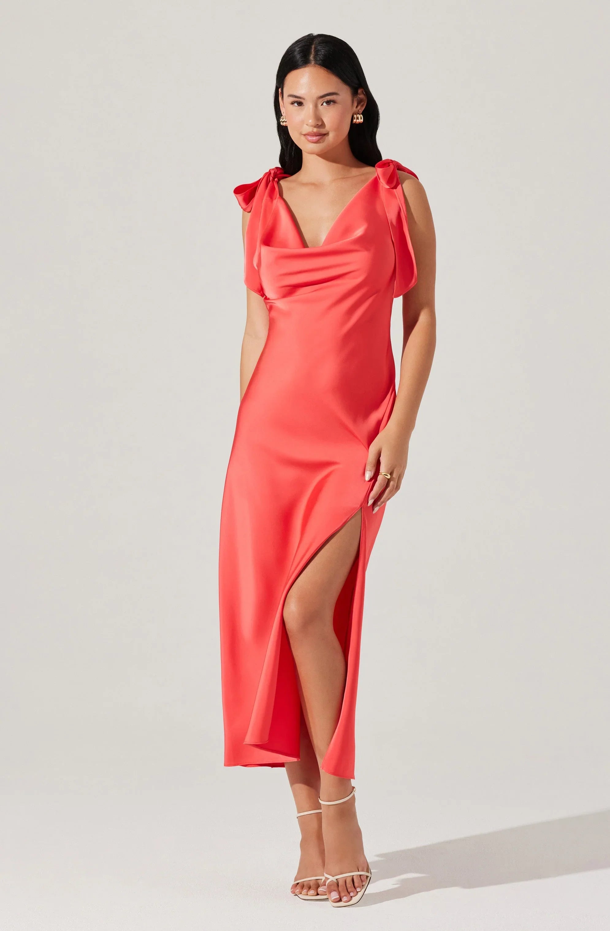 Lbruh Allexina Satin Midi Dress