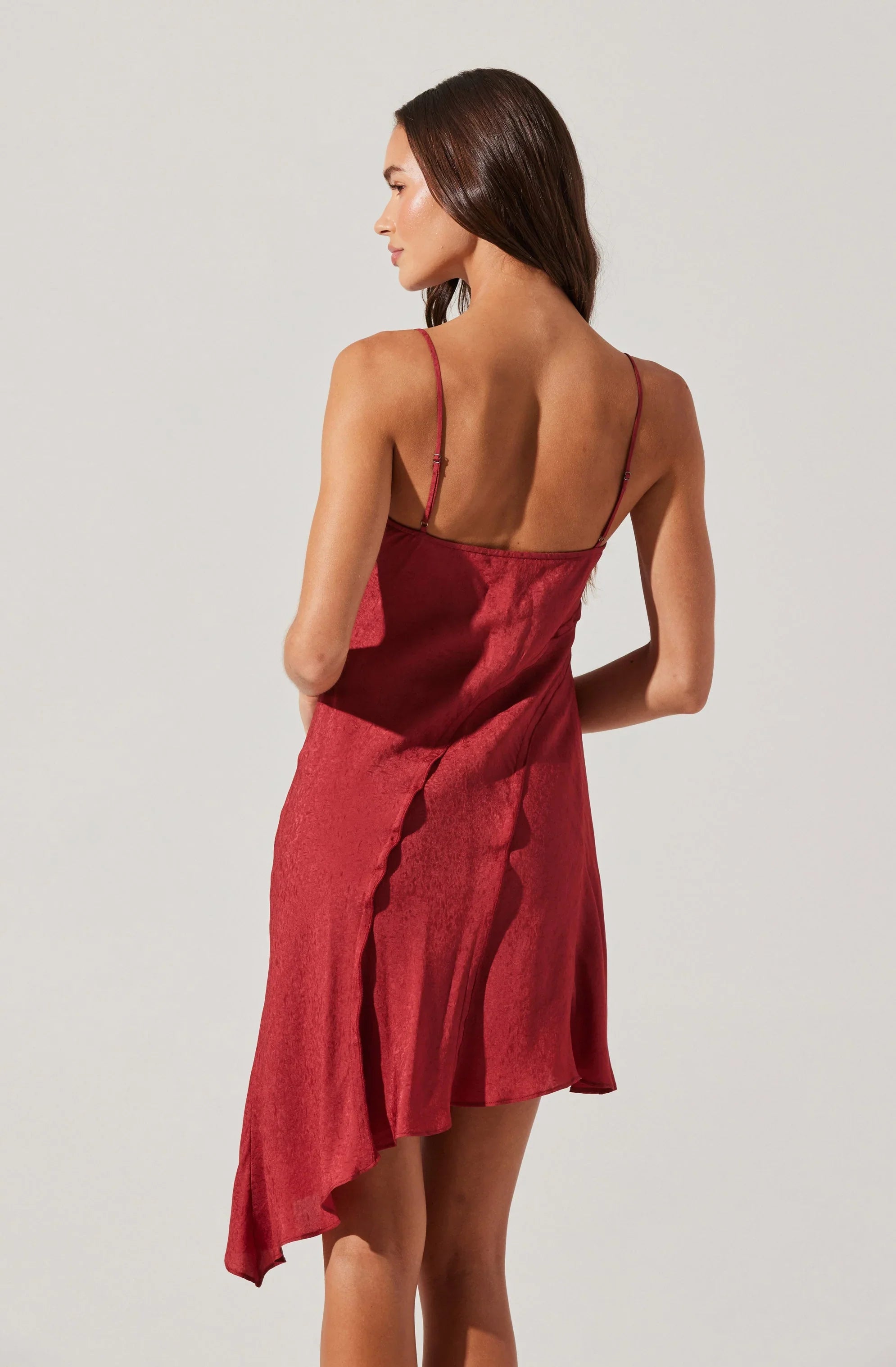 Lbruh Chelsie Asymmetrical Slip Mini Dress