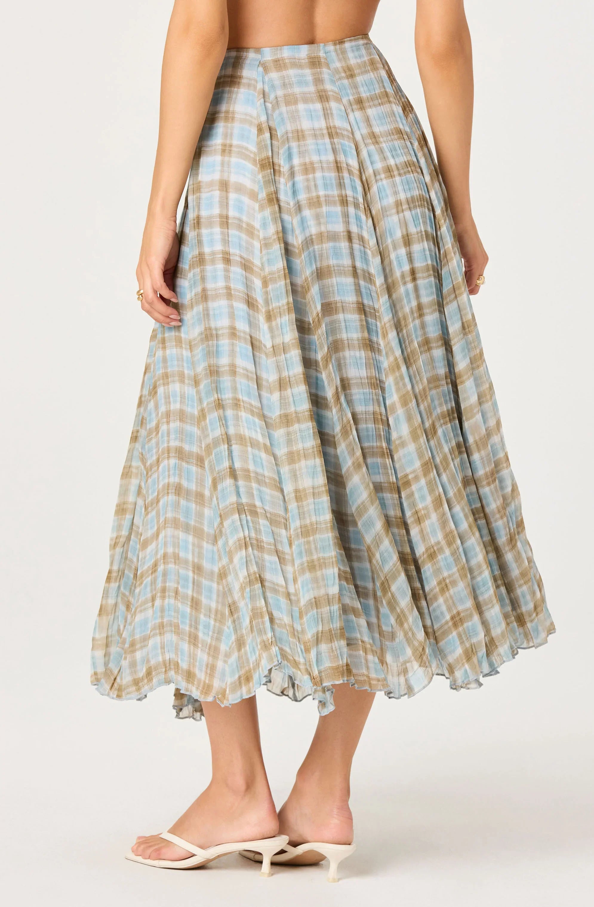 Inixyf Fiori Pleated Maxi Skirt