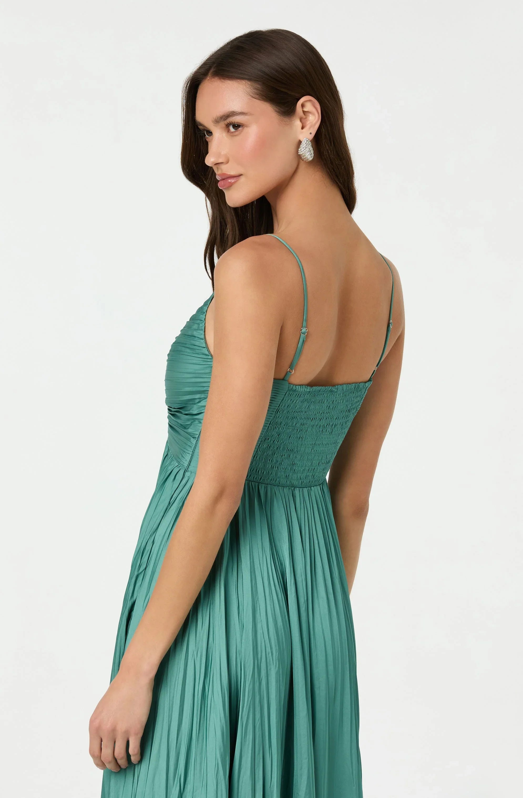 Inixyf Maeve Pleated Midi Dress