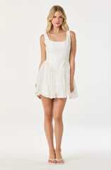 Inixyf Reina Embroidered Floral Mini Dress