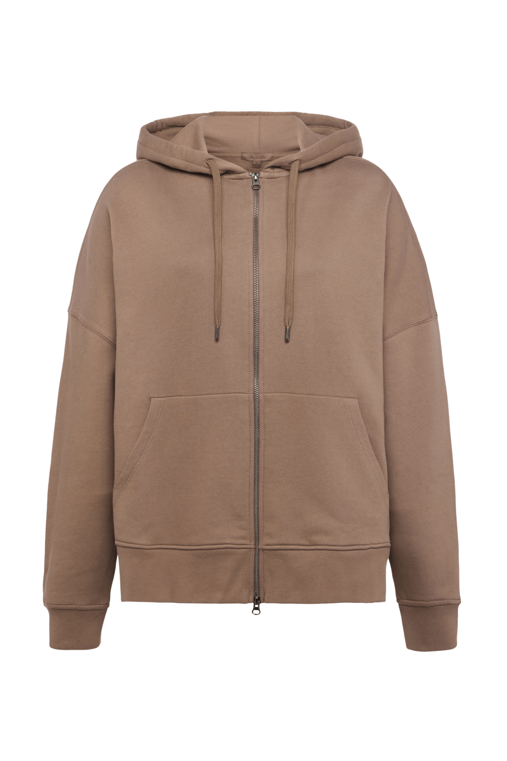 Core Fleece Two Way Zip Hoodie | Cocoa
